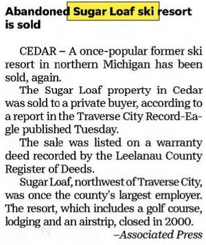 Sugar Loaf Resort - Dec 2020 Sold
